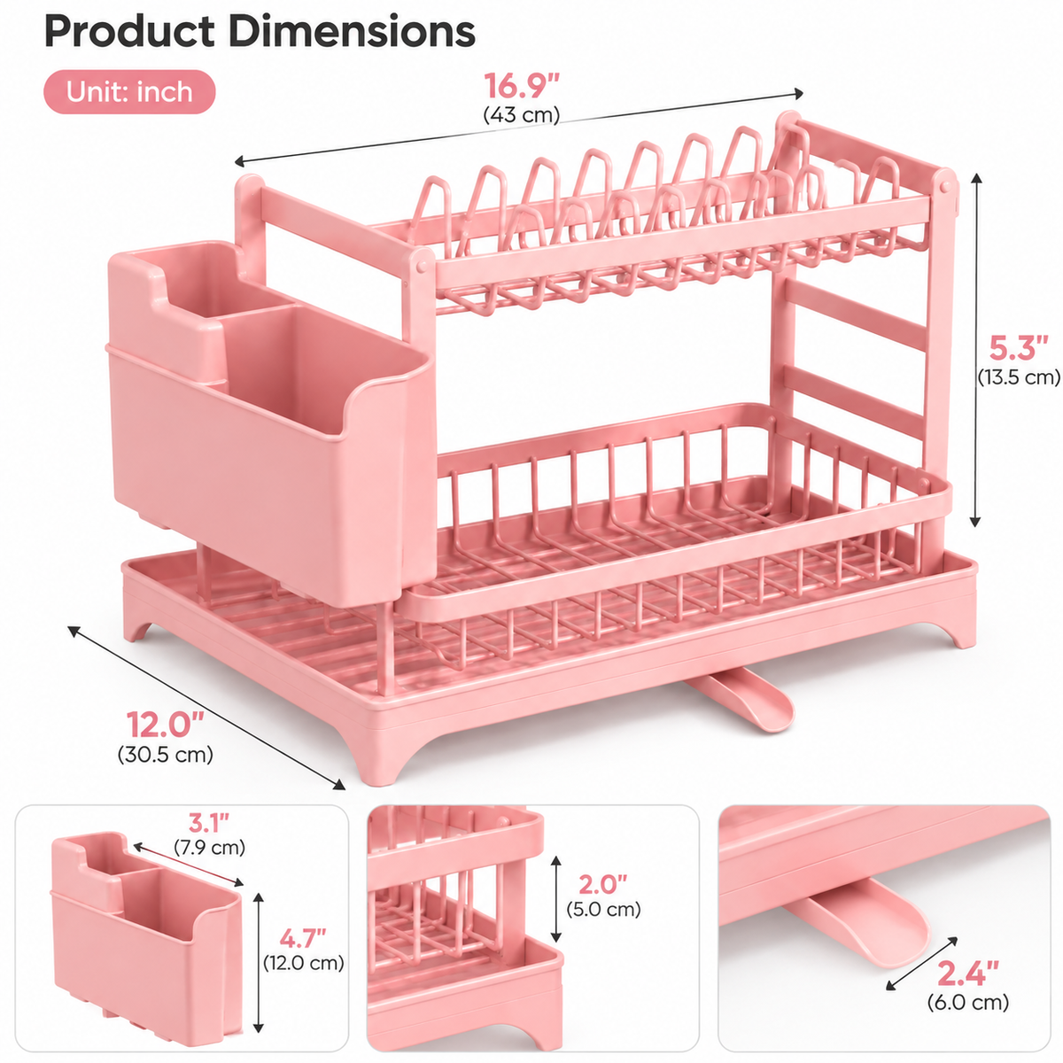 Double Layer Kitchen Storage Rack