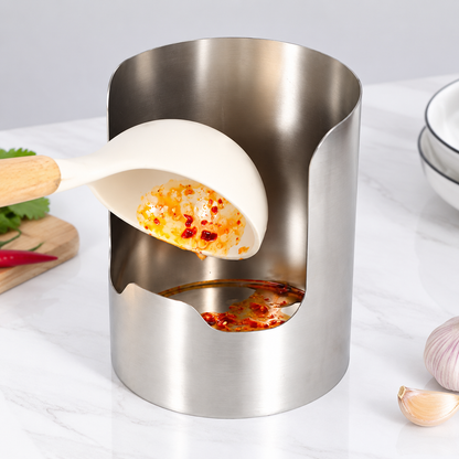 Stainless Steel Kitchen Utensil Holder Rack, Spoon Spatula and Pot Lid Organizer