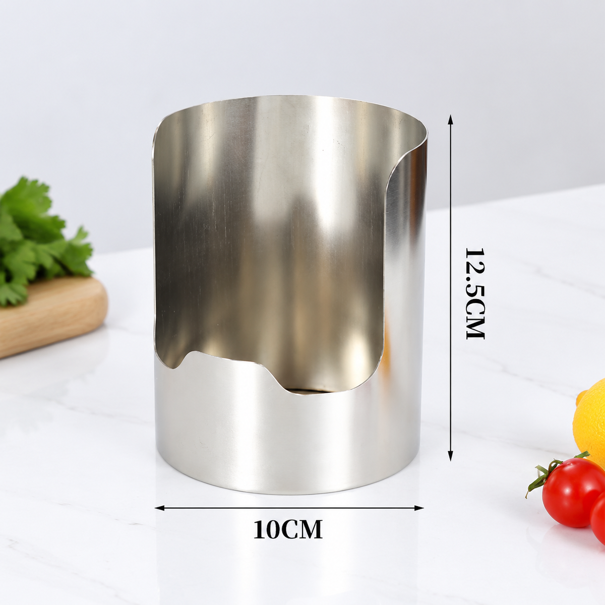 Stainless Steel Kitchen Utensil Holder Rack, Spoon Spatula and Pot Lid Organizer