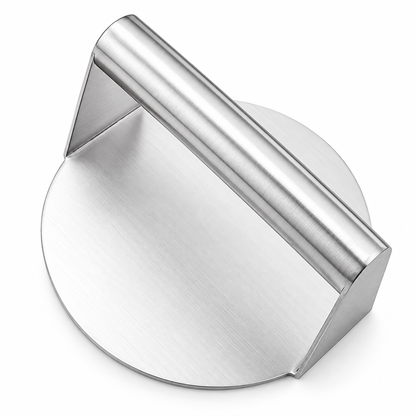 Smooth Time-Saving Stainless Steel Round Burger Patty Press – Say Goodbye to Rolling Pins