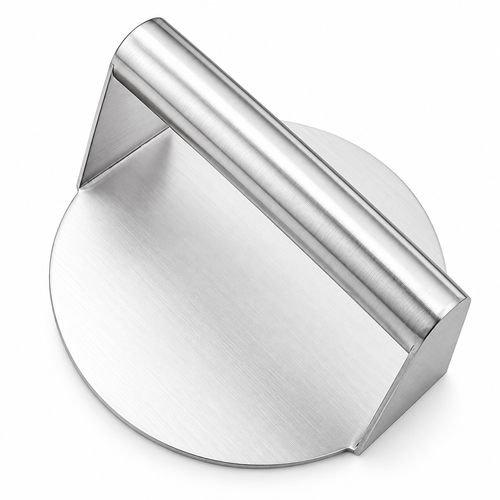 Smooth Time-Saving Stainless Steel Round Burger Patty Press – Say Goodbye to Rolling Pins