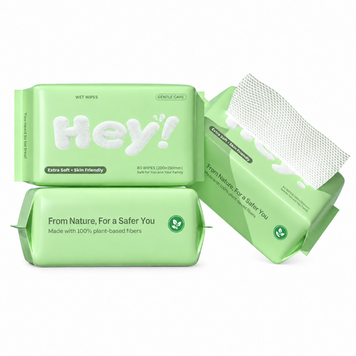 Disposable Facial Towel – Pull-Out Design, Wet &amp; Dry Dual Use, 60 Sheets × 3 Packs, 20×15 cm