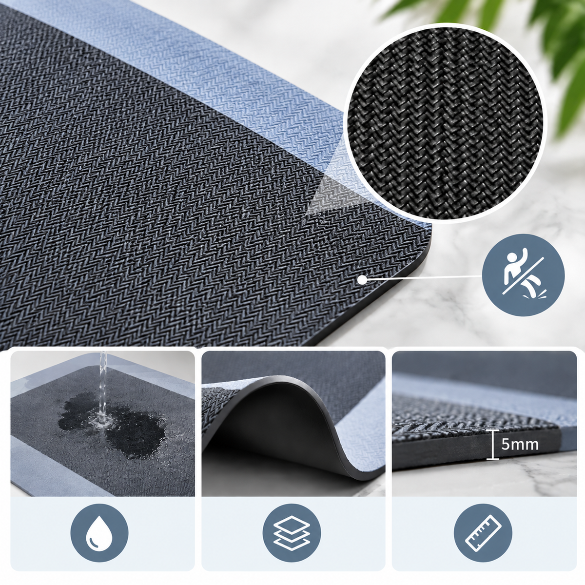 Minimalist Bathroom Diatom Mud Mat – Quick-Dry Non-Slip Absorbent Floor Mat