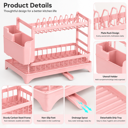 Double Layer Kitchen Storage Rack