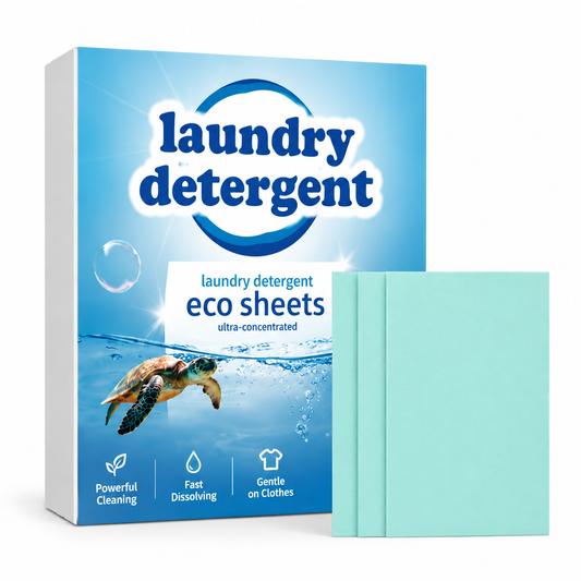 Laundry Cleaning Sheets for Daily Stain Removal – Mild Fresh Scent, 30 Sheets / 60 Sheets Options