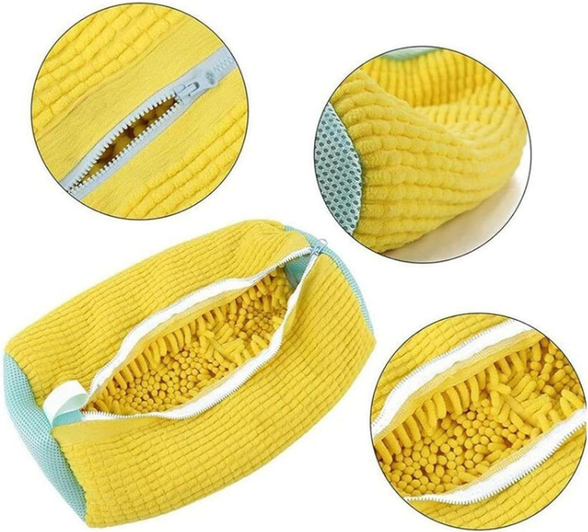 Reusable Washing Machine Shoe Laundry Bag – Anti-Deformation Protective Pouch (Gray / Yellow / Sky Blue / Simple)
